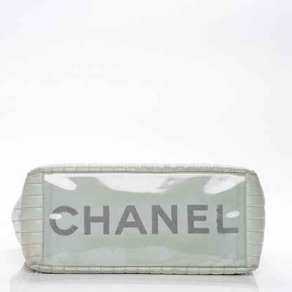 Chanel Lambskin Vertical Quilted Large Mademoiselle Tote Light Green 5 of 14