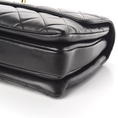 Chanel Lambskin Quilted Medium Trendy CC Flap Dual Handle Bag Black 10 of 10