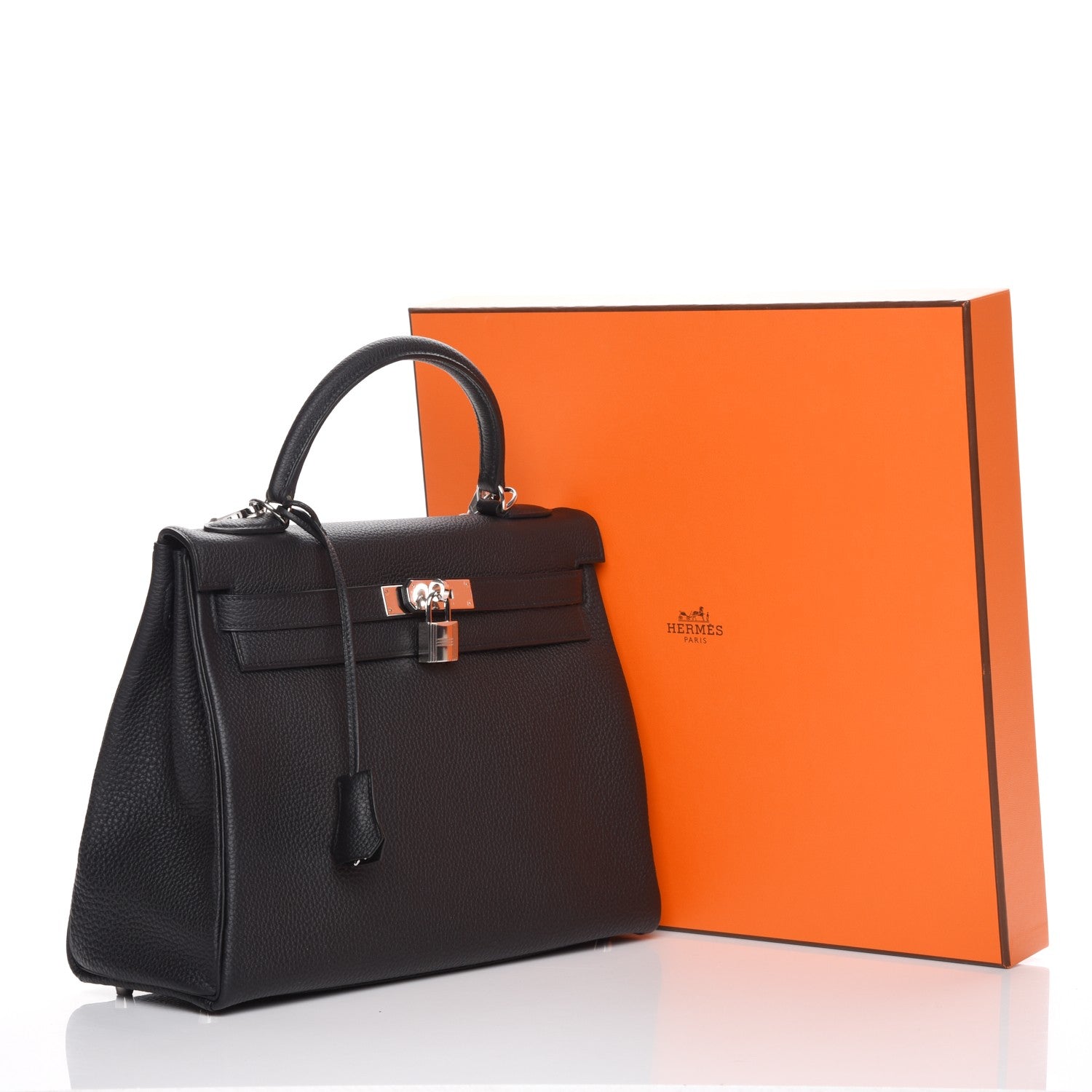 Hermes Togo Kelly Retourne 32 Black 30 of 31