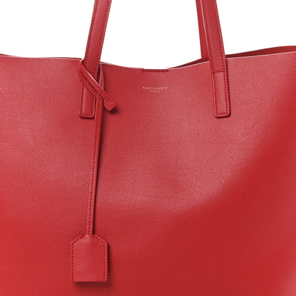 Saint Laurent Calfskin Large Shopping Tote Rouge Eros 9 of 11