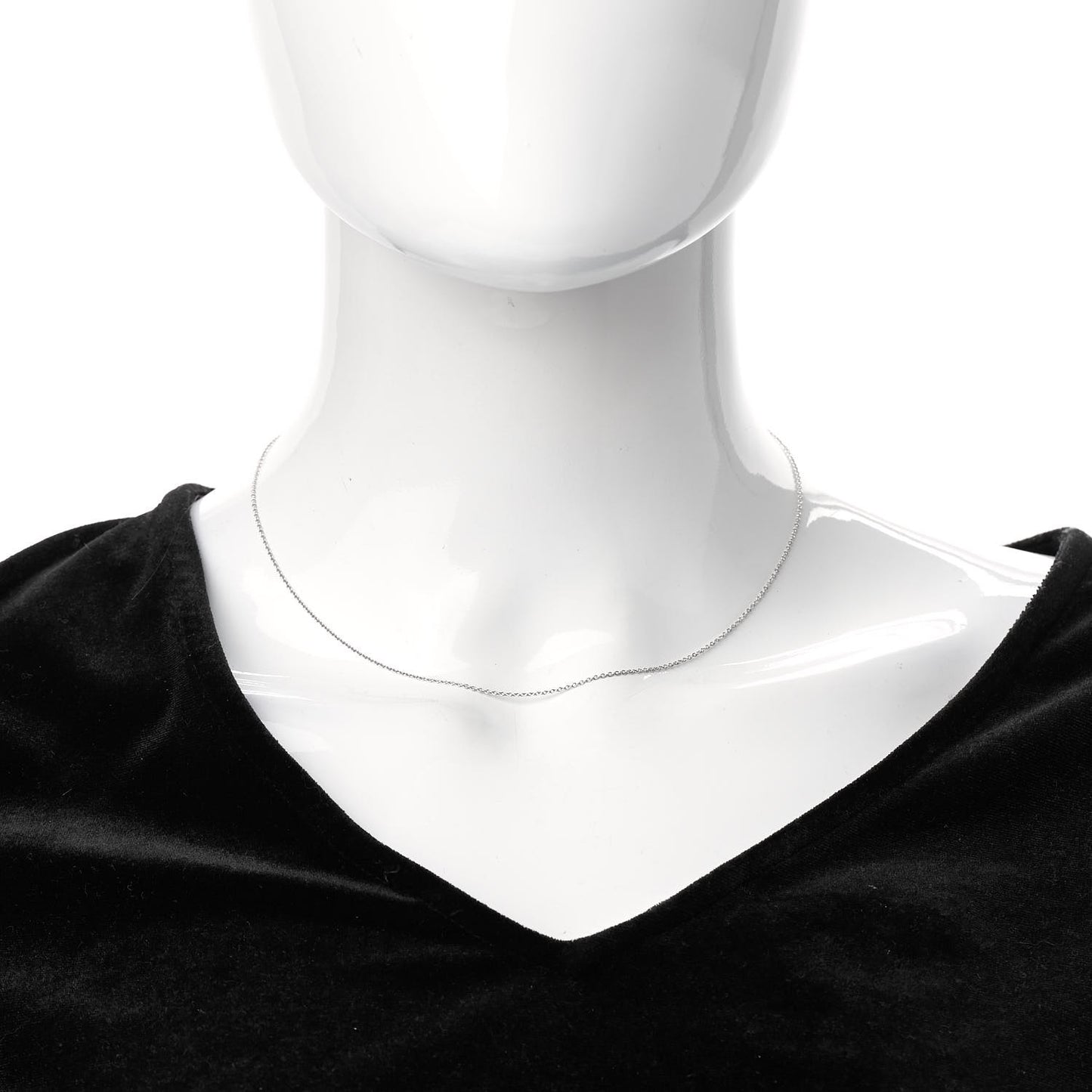 Platinum Elsa Peretti Chain Necklace 16"