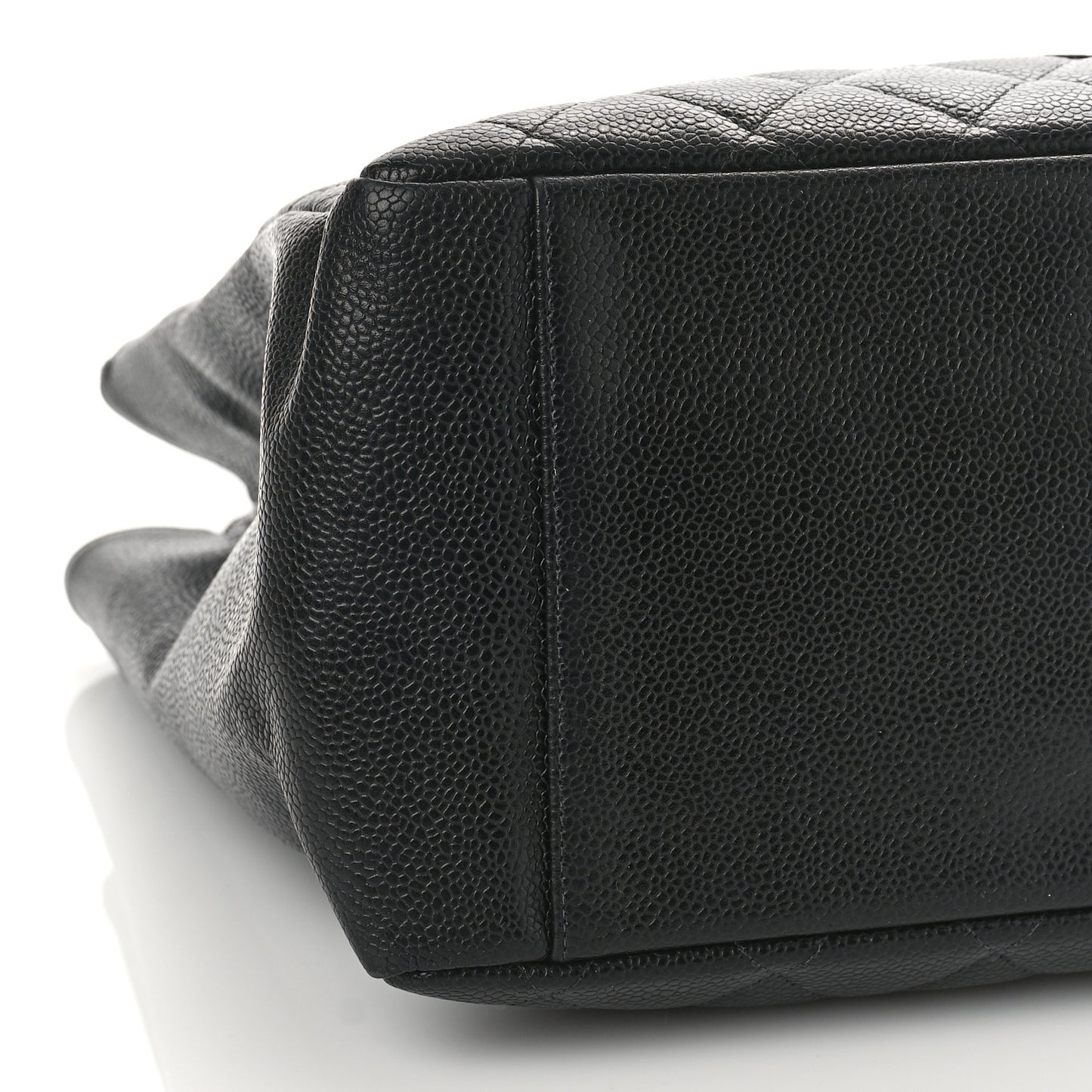 Caviar Quilted Grand Shopping Tote GST Black