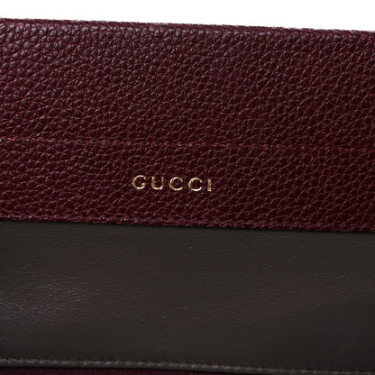 Gucci Grainy Calfskin Medium Zumi Top Handle Bag Vintage Bordeaux 9 of 12
