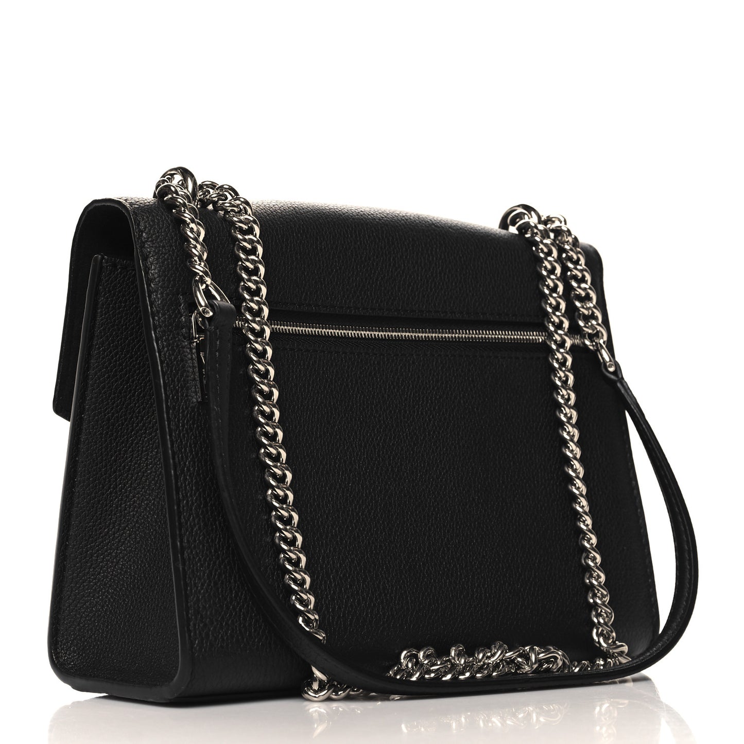 Soft Calfskin Mylockme Chain Bag BB Black