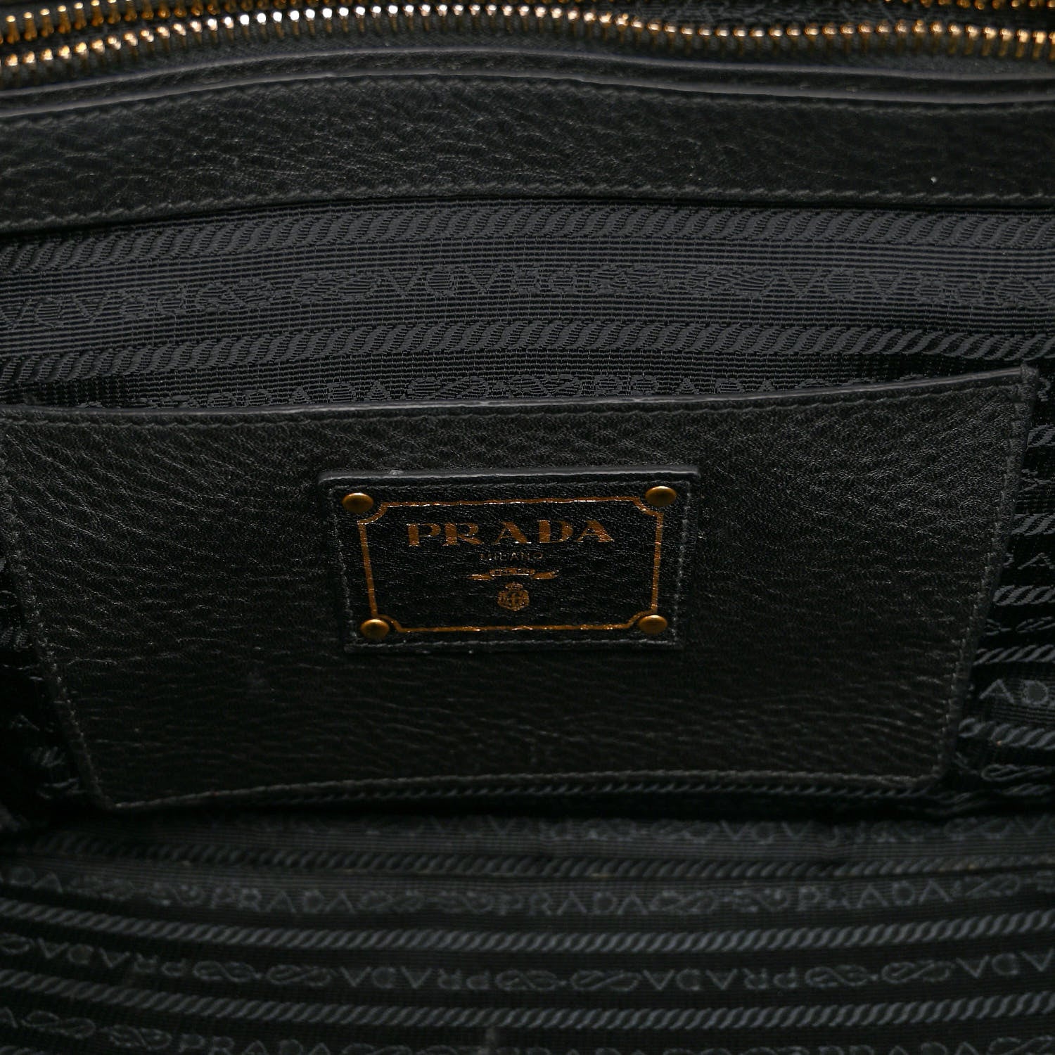 Prada Vitello Daino Shopping Tote Black 6 of 9