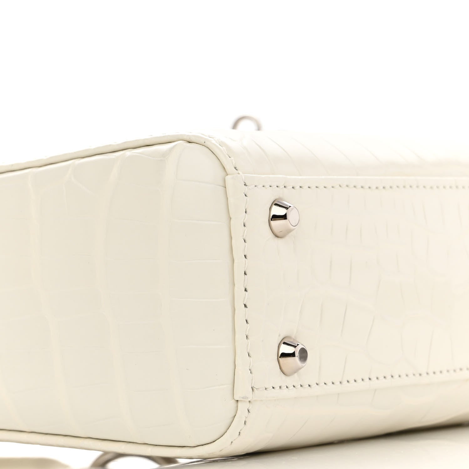 Christian Dior Alligator Mini Lady Dior White 9 of 10