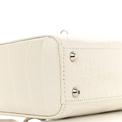 Christian Dior Alligator Mini Lady Dior White 9 of 10