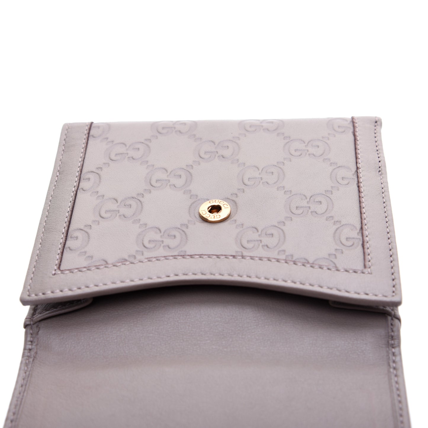 Guccissima French Flap Wallet Grey