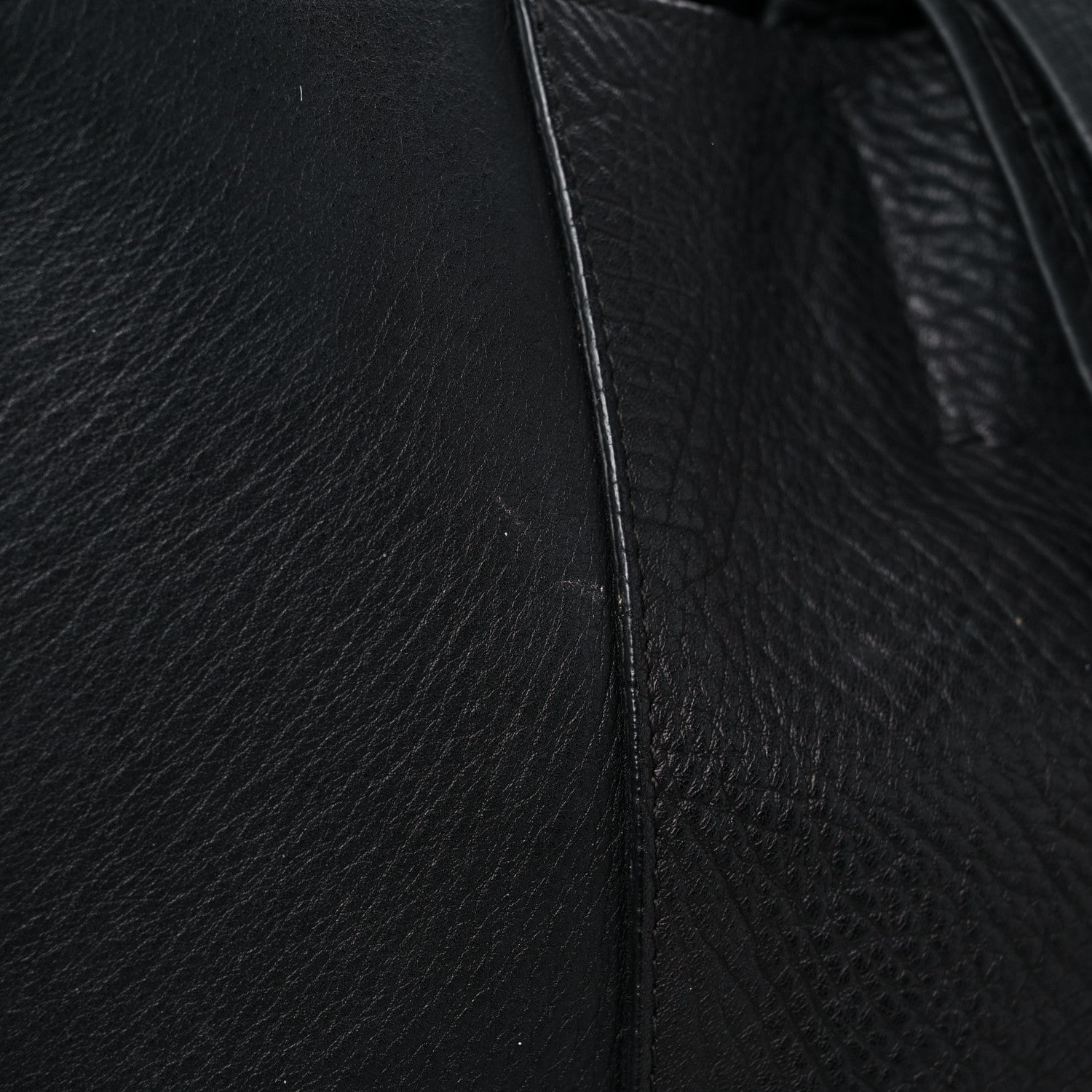 Celine Elephant Calfskin Medium Horizontal Cabas Phantom Black 18 of 19