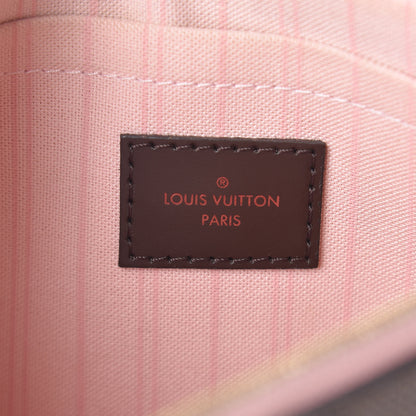 Louis Vuitton Damier Ebene Neverfull MM GM Pochette Rose Ballerine 6 of 8