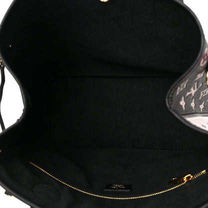 Louis Vuitton Empreinte Spring In The City Neverfull MM Black White Pink 6 of 9