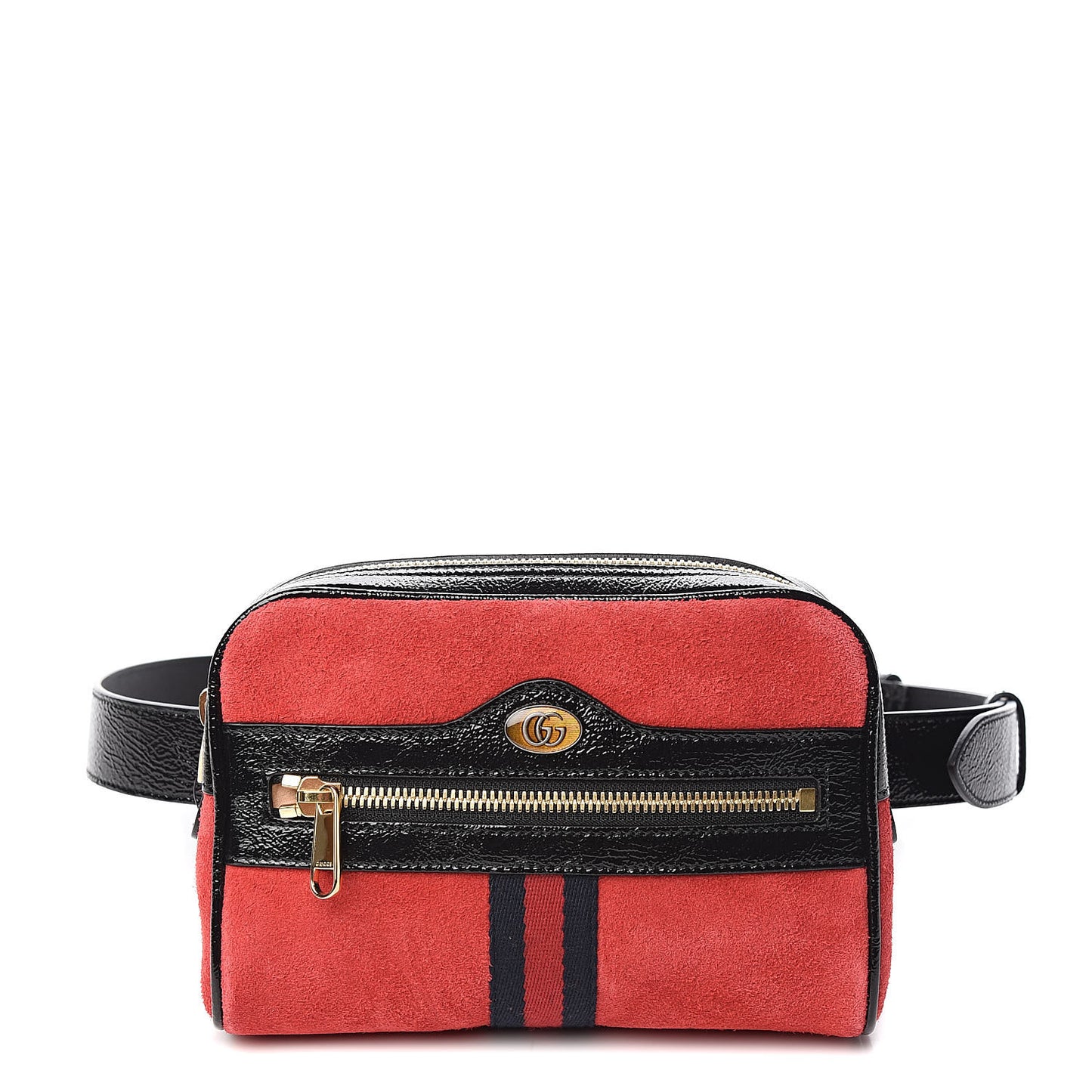 Suede Small Ophidia Belt Bag 85 34 Hibiscus Red