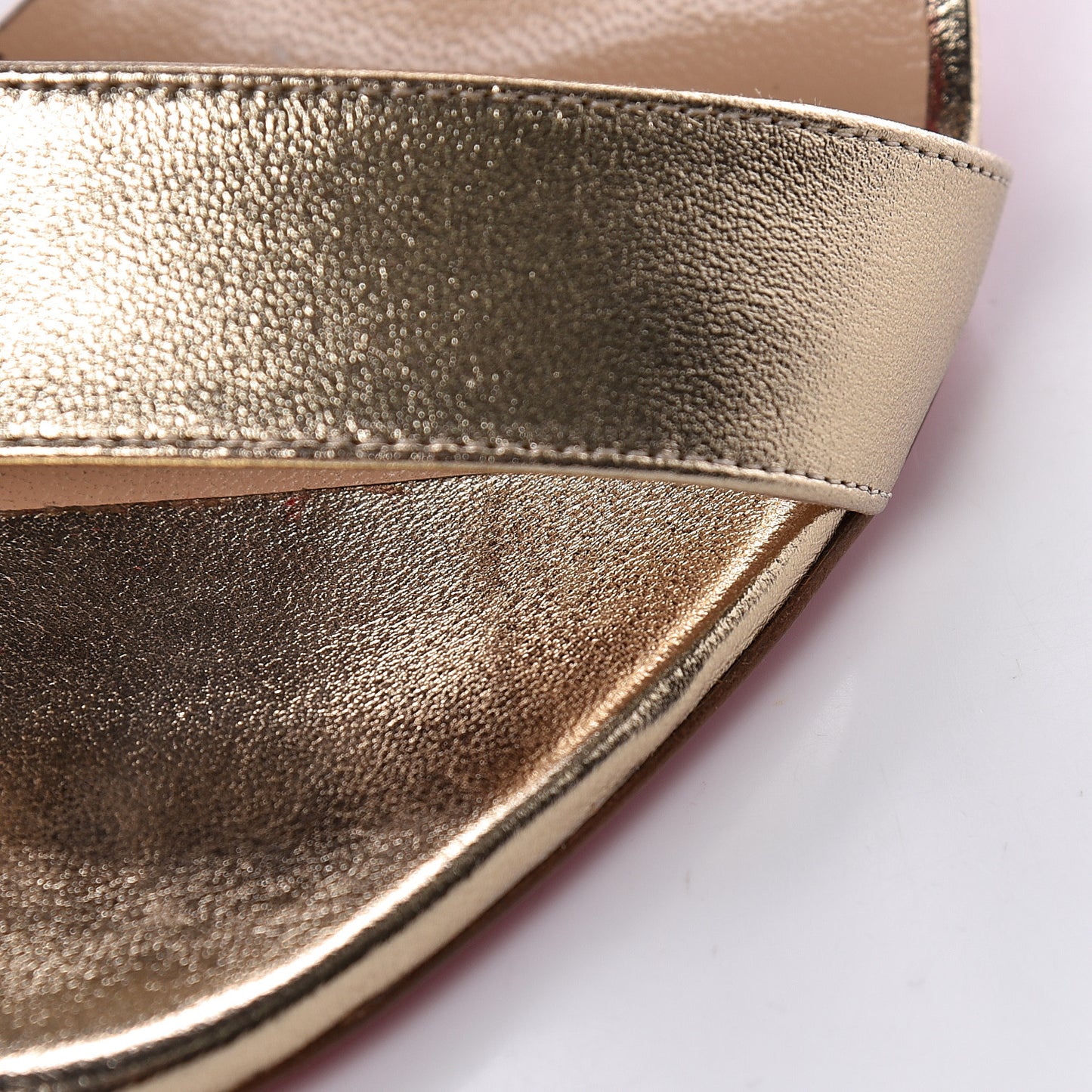 Metallic Nappa Samotresse 100 Sandals 39 Light Gold
