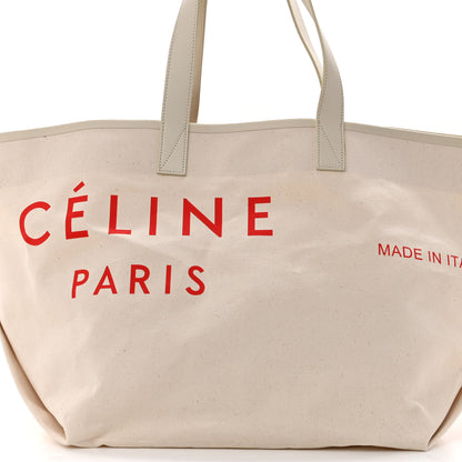 Celine Textile Medium Made In Tote Natural Red 6 of 10