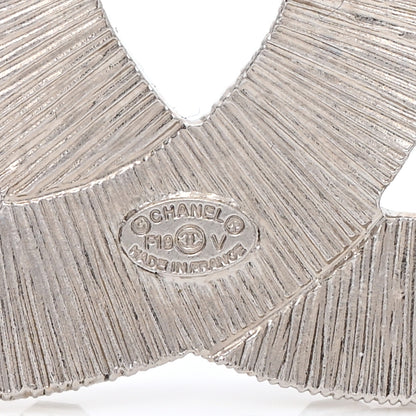 Chanel Baguette Crystal CC Brooch Silver 4 of 5