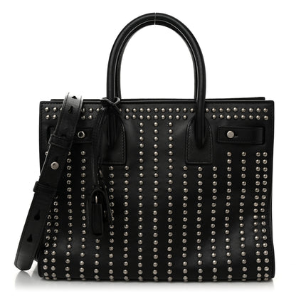 Saint Laurent Smooth Calfskin Studded Small Sac De Jour Black 1 of 12
