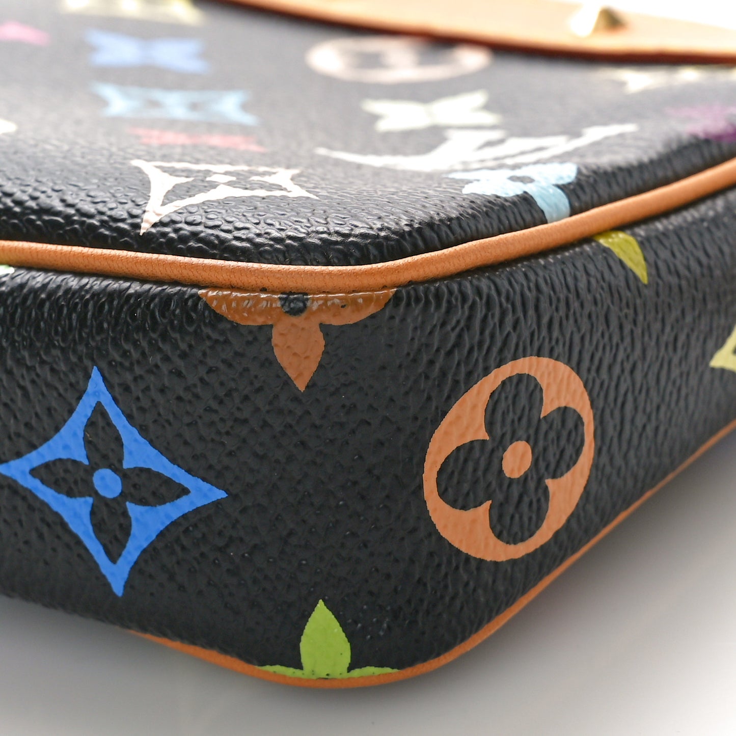 Monogram Multicolor Pochette Accessories Black