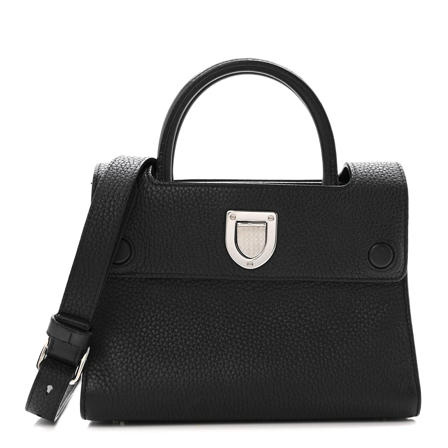 Christian Dior Grained Calfskin Mini Diorever Flap Black 1 of 16