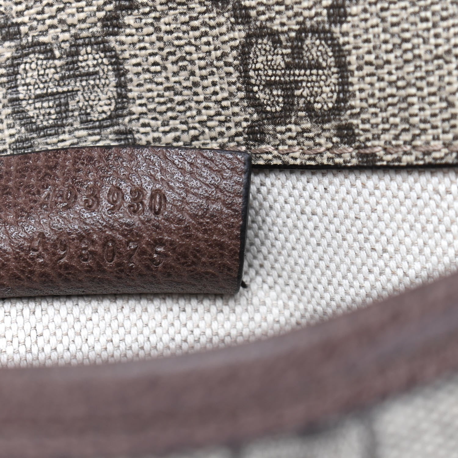 Gucci GG Supreme Monogram Neo Vintage Web Belt Bag Brown 6 of 6