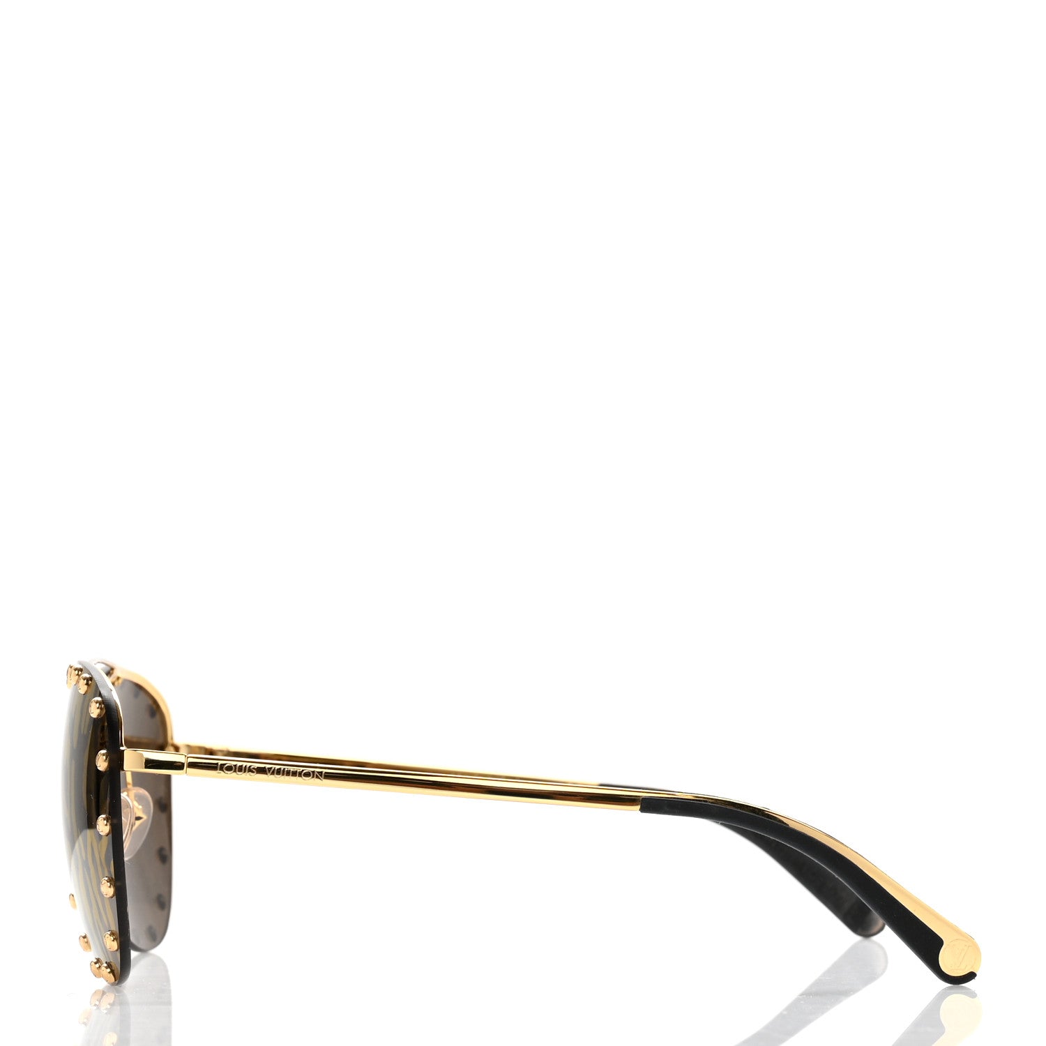 Louis Vuitton Aviator Sunglasses Z1115U Brown 3 of 7