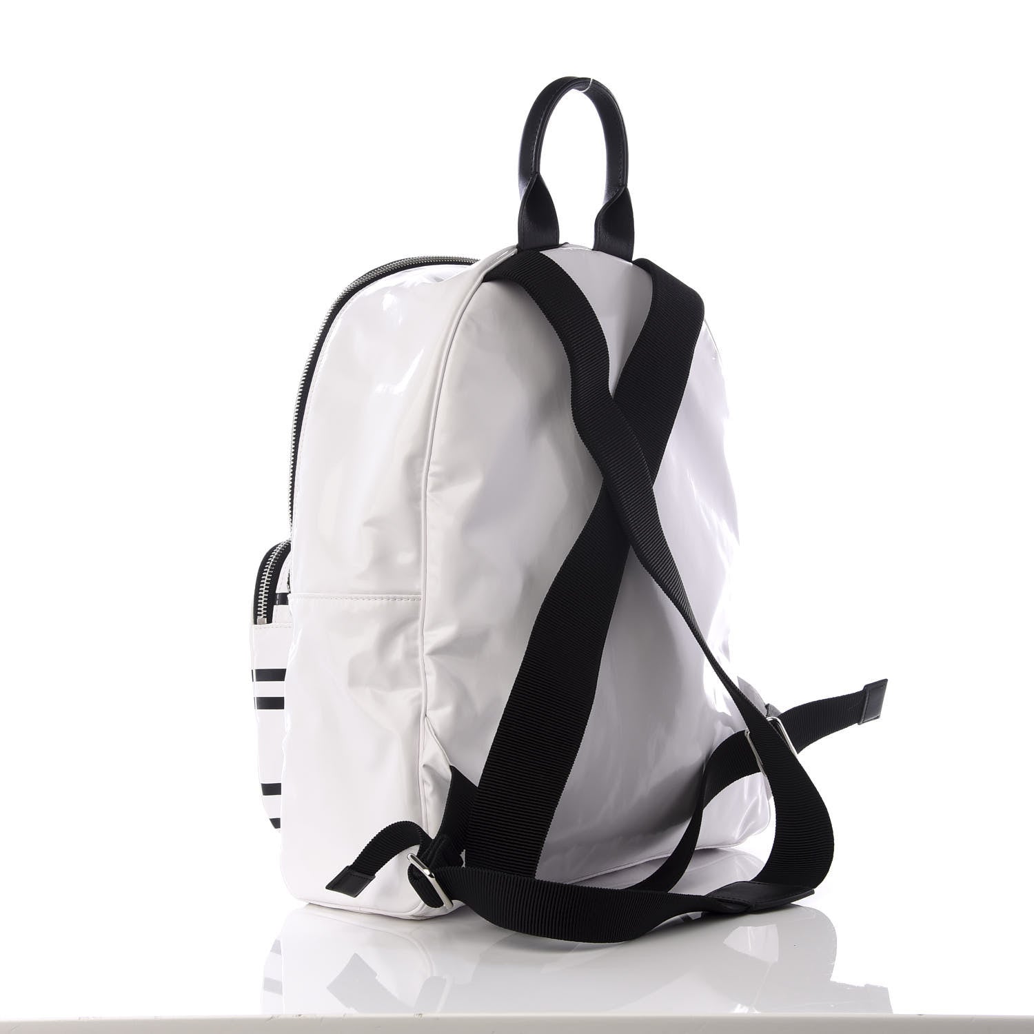 Chanel Vinyl La Pausa Bay Backpack White 2 of 8