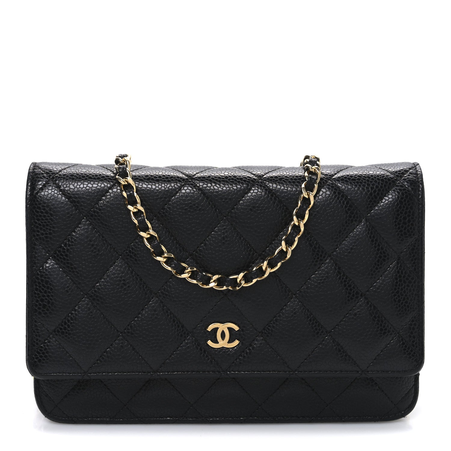 Chanel Caviar Quilted Wallet on Chain WOC Black 1 of 11