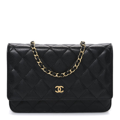 Chanel Caviar Quilted Wallet on Chain WOC Black 1 of 11