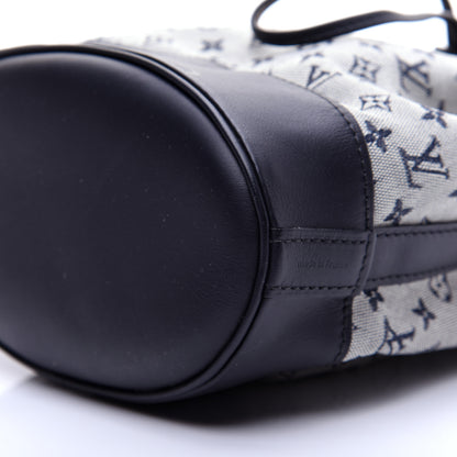 Louis Vuitton Mini Monogram Noelie Blue 7 of 10