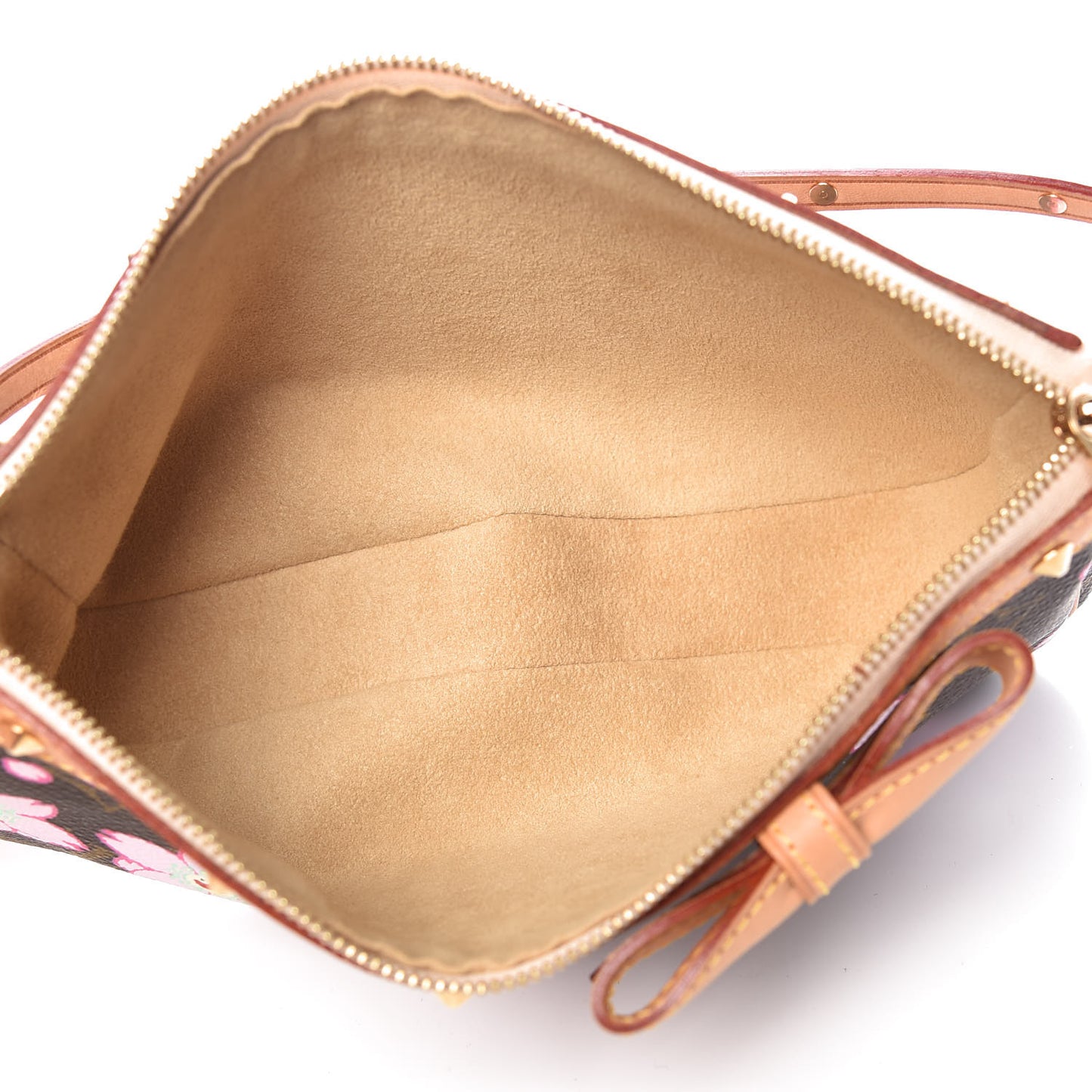 Monogram Cherry Blossom Pochette Accessories Brown
