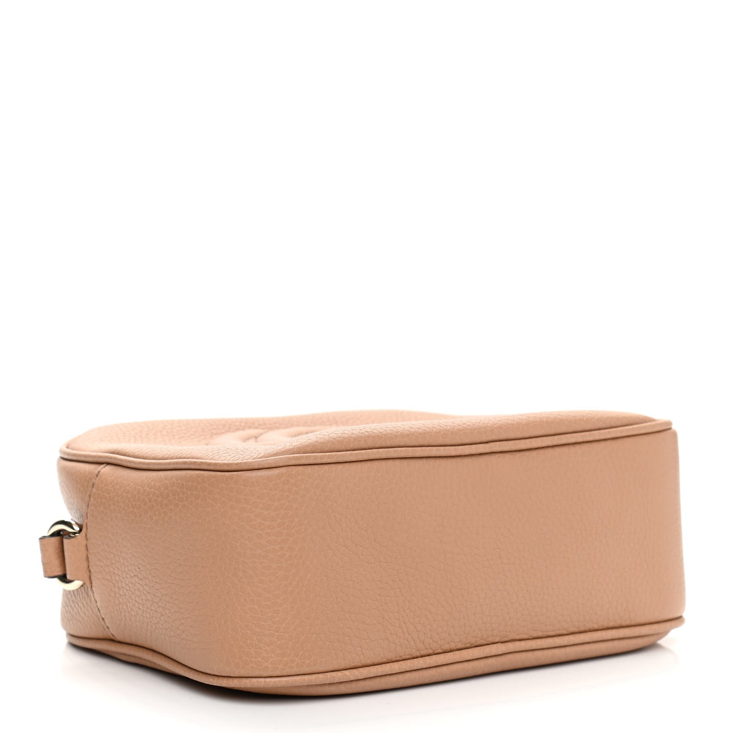 Pebbled Calfskin Small Soho Disco Bag Rose Beige