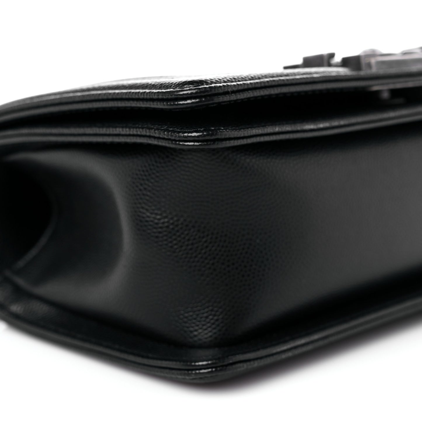 Caviar Quilted Small Boy Flap Black