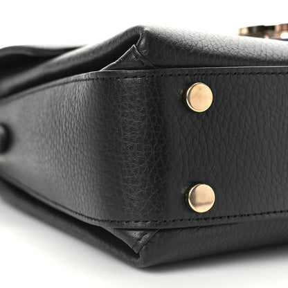 Gucci Dollar Calfskin Interlocking G Top Handle Shoulder Bag Black 8 of 9