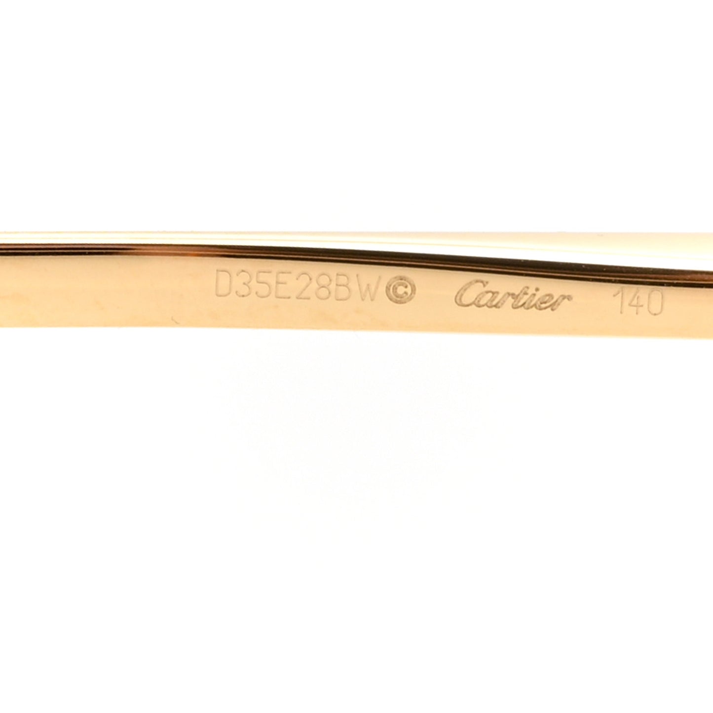 Metal Rimless CT0035RS Sunglasses Gold