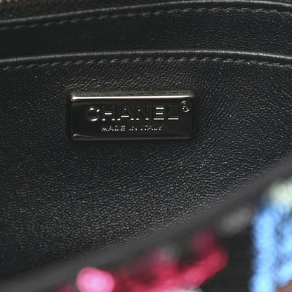 Chanel Sequin Logo Small Flap Ruthenium Multicolor 6 of 11