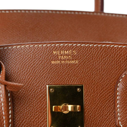 Hermes Courchevel Birkin 35 Gold 9 of 19