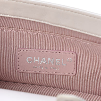 Chanel Lambskin LED Iridescent Metal Medium Boy Flap White Multicolor 7 of 16