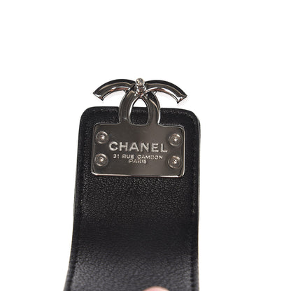 Chanel Caviar Quilted CC Box Clutch With Chain Black 10 of 13