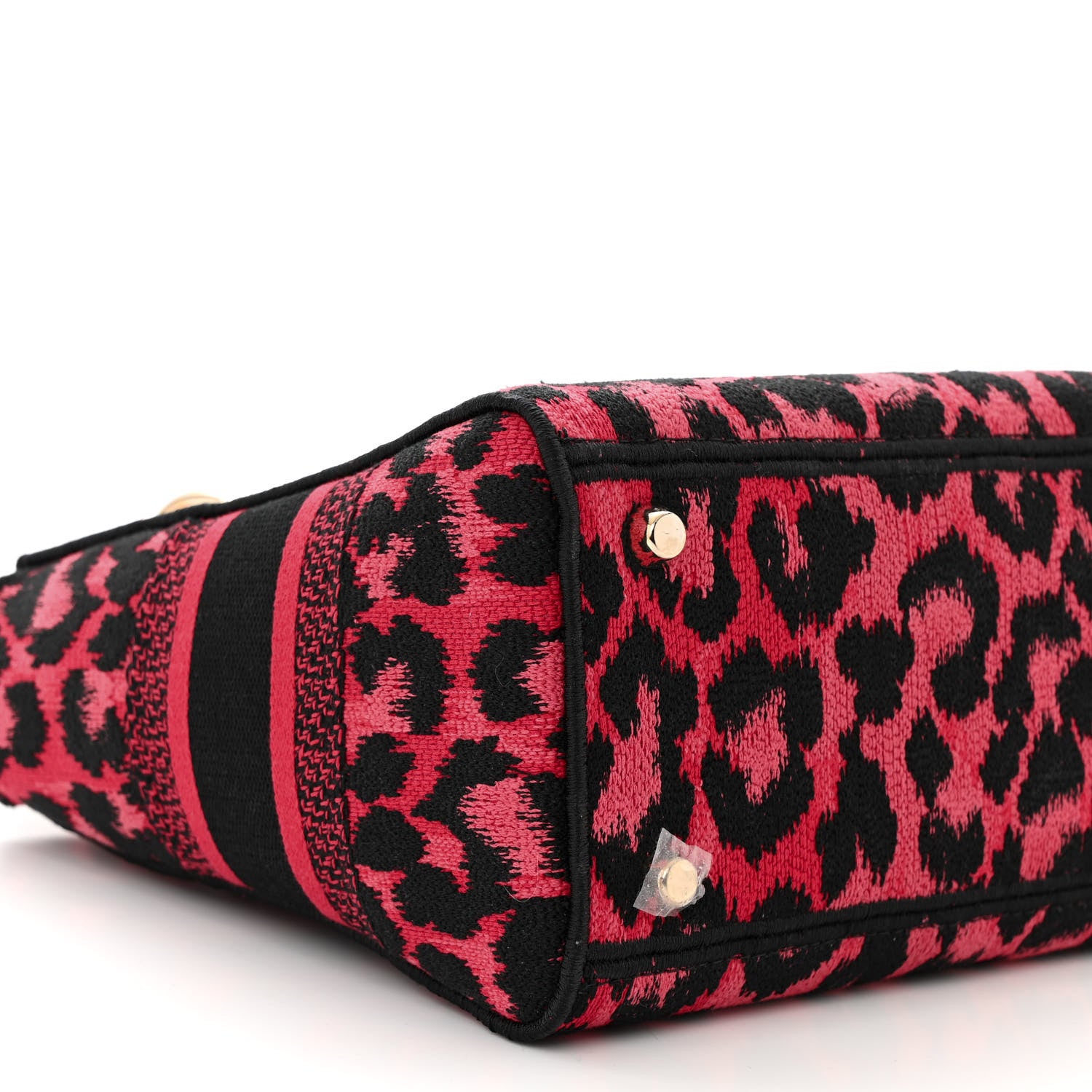 Christian Dior Canvas Mizza Embroidered Medium Lady D-Lite Fuchsia 9 of 10