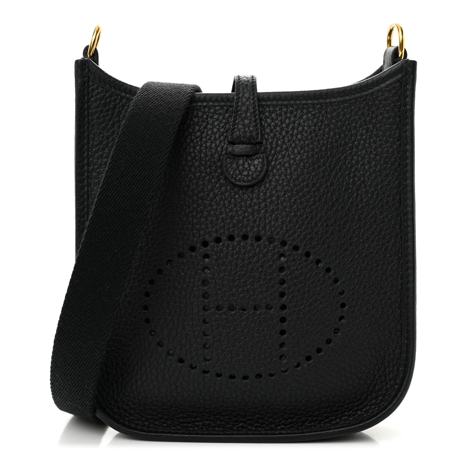 Hermes Taurillon Clemence Evelyne TPM Black 1 of 11
