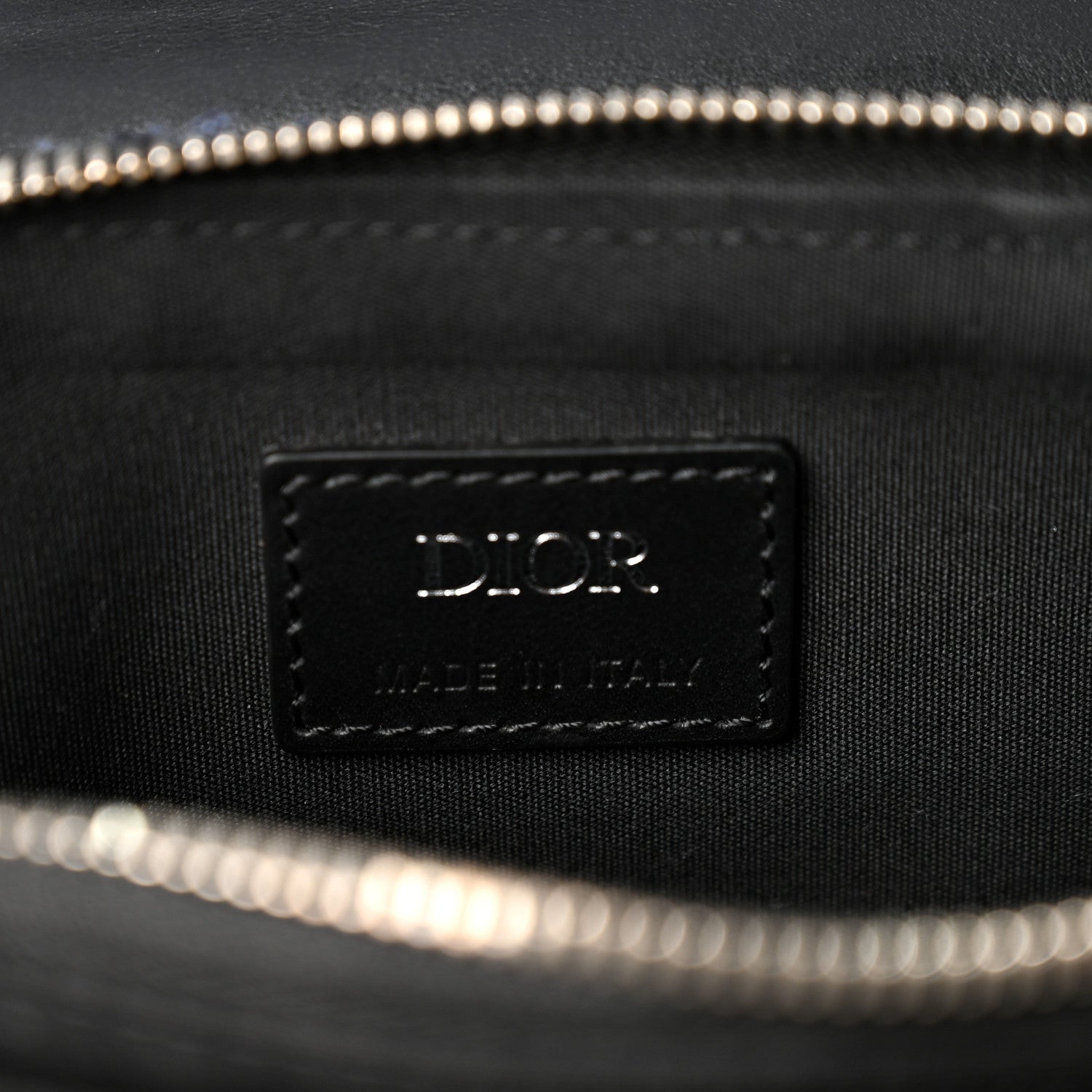 Christian Dior Tweed Saddle Bag Dark Blue 5 of 8