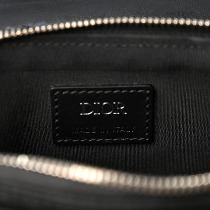 Christian Dior Tweed Saddle Bag Dark Blue 5 of 8