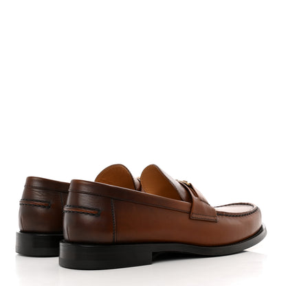 Louis Vuitton Calfskin Mens Major Loafers 7 Brown 4 of 8