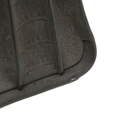 Saint Laurent Crocodile Embossed Nubuck Small Sac De Jour Dark Anthracite 28 of 28