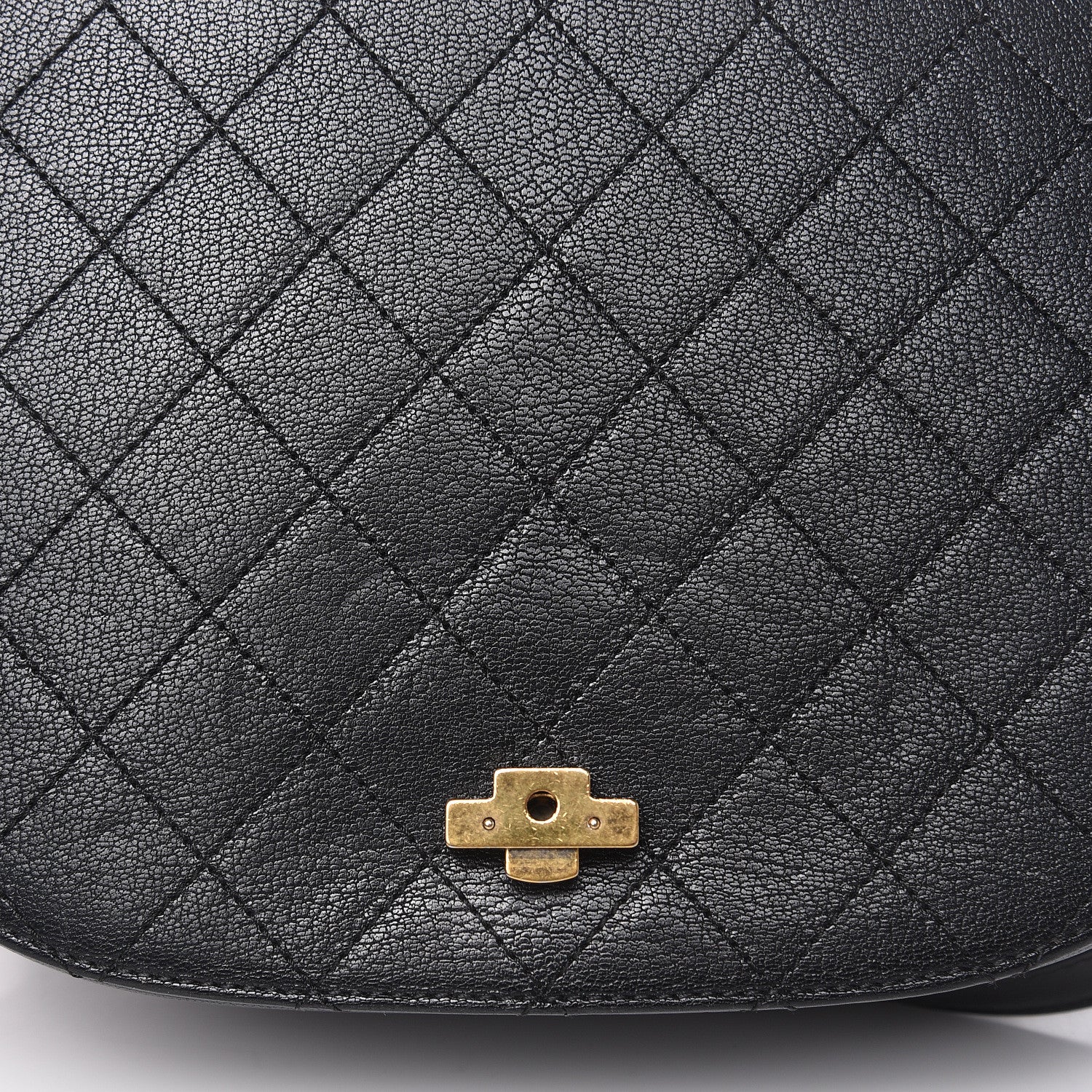Chanel Shiny Calfskin Goatskin Quilted Medium Coco Curve Messenger Flap Black 13 of 13