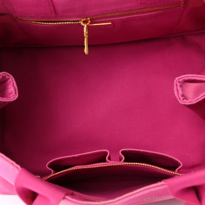 Prada Canapa Logo Shopping Tote Fuxia 5 of 10