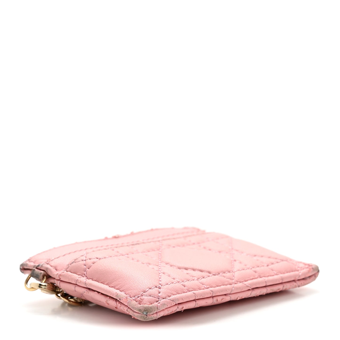 Lambskin Cannage Lady Dior Five-Slots Card Holder Melacoton
