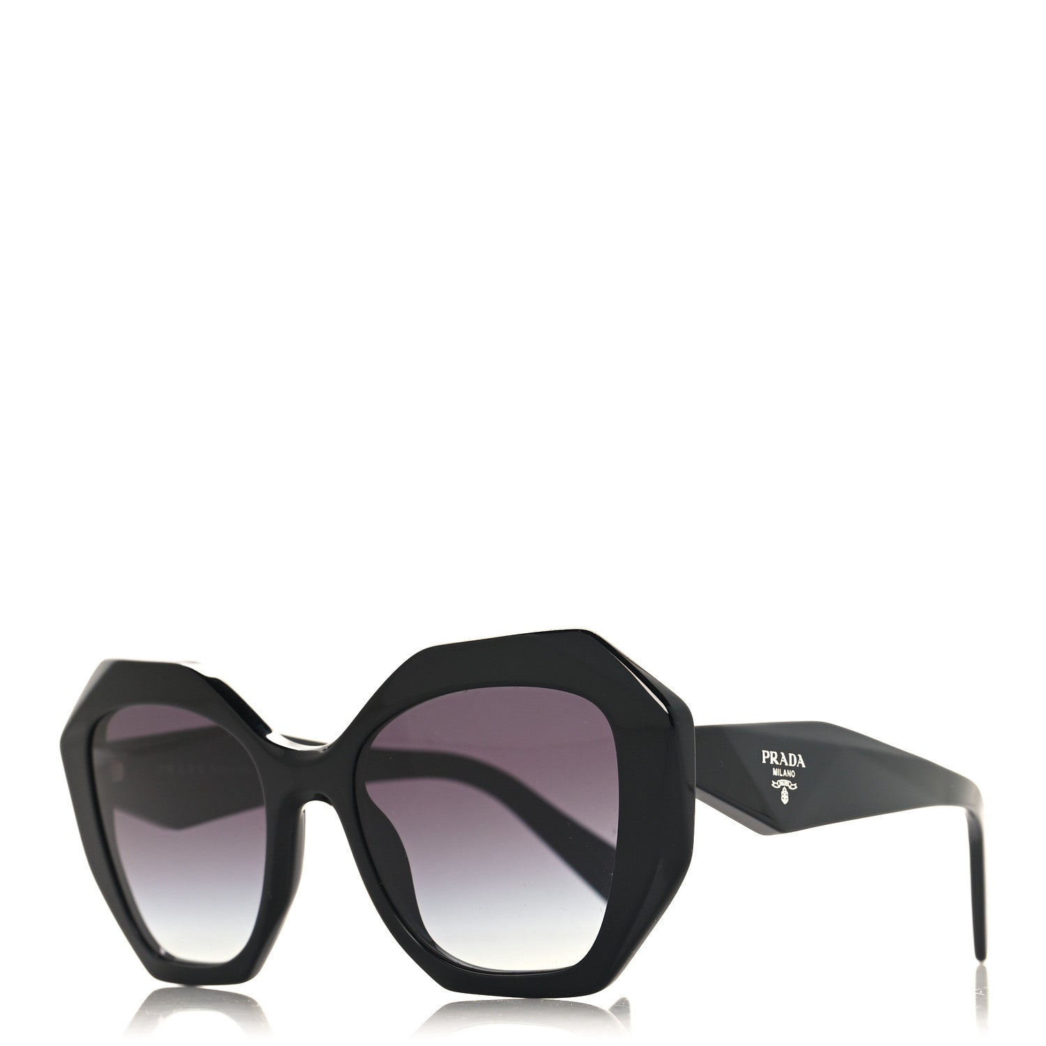 Prada Sunglasses SPR 16W Black 1 of 7