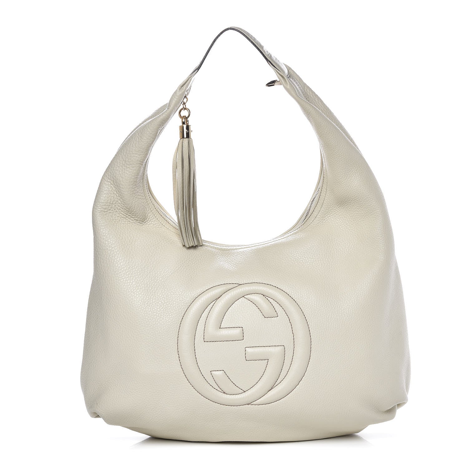 Gucci Cellarius Calfskin Soho Hobo Mystic White 1 of 12