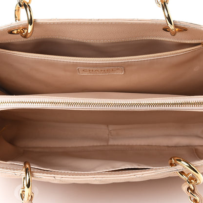 Chanel Caviar Quilted Grand Shopping Tote GST Beige Clair 4 of 4