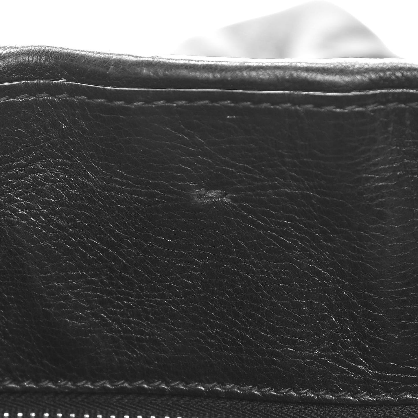 Tessuto Nylon Calfskin Shoulder Bag Black